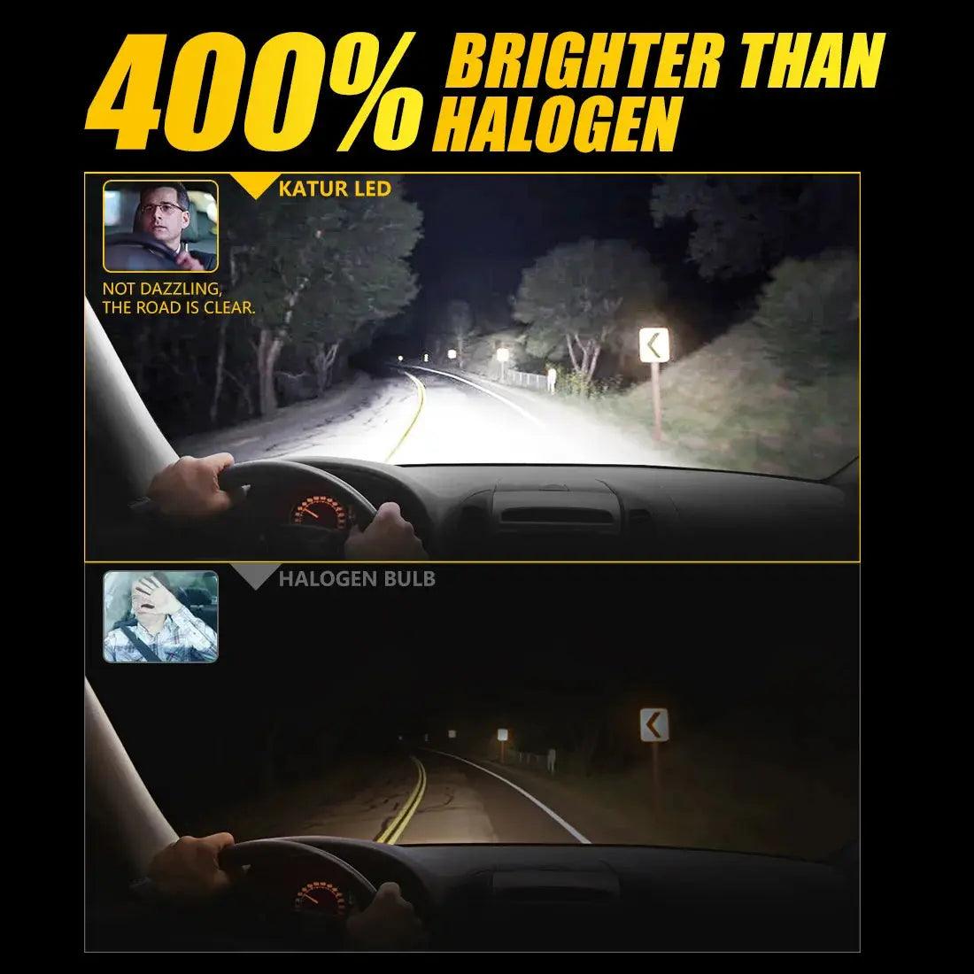 2Pcs High Power Turbo H7 LED Lamp 100W 20000LM Car Headlight Bulbs For Volkswagen VW Golf 5 Passat B6 Polo Kia Ceed Rio Audi A3 - Auto Part Pro Switzerland