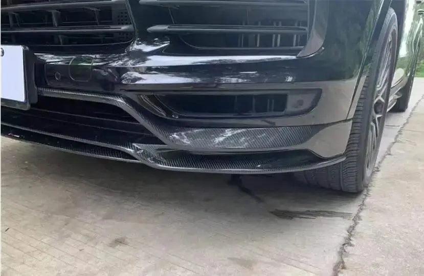 Real Carbon Fiber Body Kit For Porsche Cayenne Coupe 2018-2023 Front Bumper Lip Rear Trunk Diffuser Side Skirt Spoiler - Auto Part Pro Switzerland