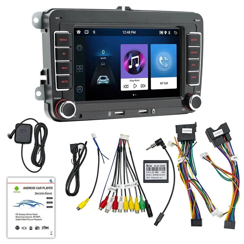 BQCC 7" 2Din For Volkswagen Car Stereo Android 13 Quad/Octa Core WIFI GPS BT Wireless Carplay Android Auto Navigation Autoradio - Auto Part Pro Switzerland
