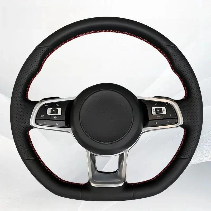 For Volkswagen VW CC Magotan POLO Golf 67GTI Passat Tiguan Scirocco R Genuine Leather Steering Wheel Modification Customization - Auto Part Pro Switzerland