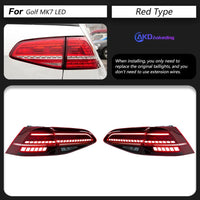 Golf 7 red LED