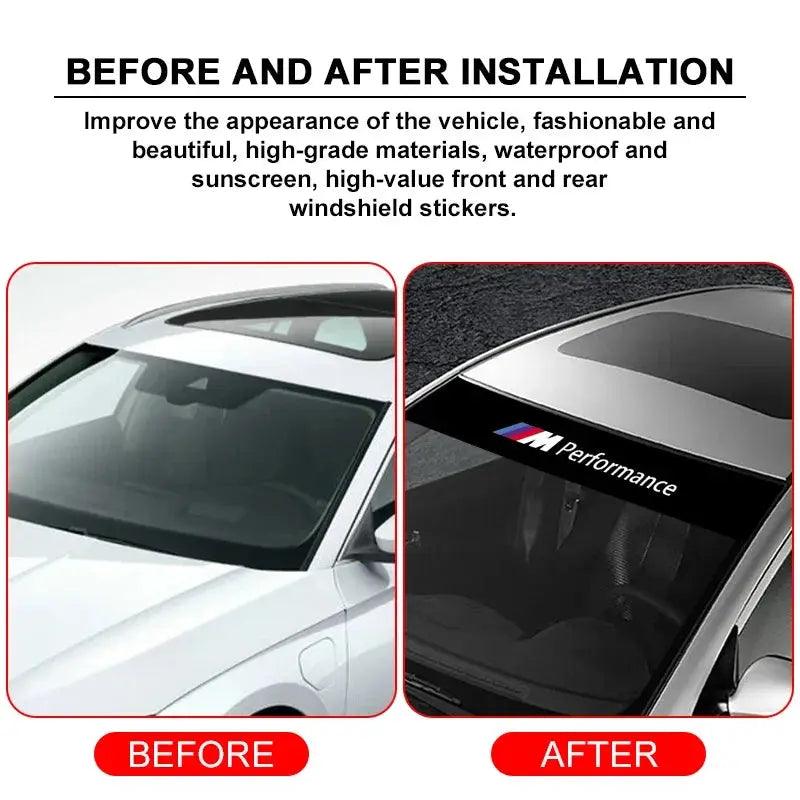 Car windshield sticker front window sticker sunshade For BMW M MINI F30 F01 F10 F35 F15 F16 F18 E39 E46 E90 E36 E60 M3 M4 M5 M6 - Auto Part Pro Switzerland