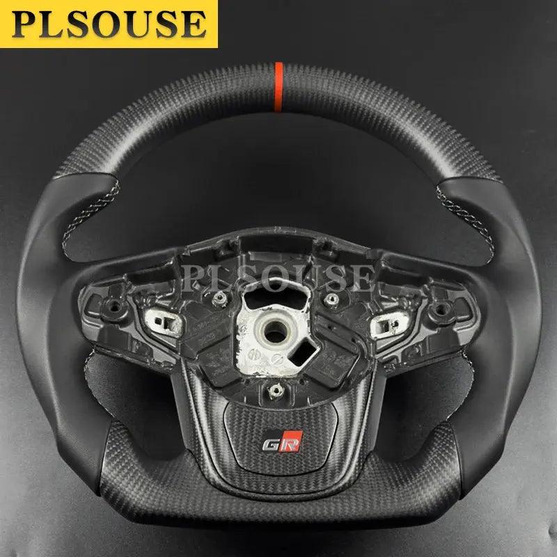 Real Matte Carbon Fiber Steering Wheel For Toyota Supra MKV A90 A91 2019 2020 2021 2022 2023 2024 High Quality Customizable - Auto Part Pro Switzerland