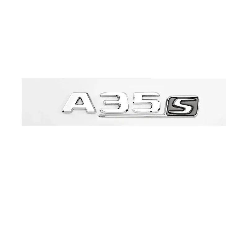 3d ABS Chrome Black Logo A35S A45S Emblem Letters Badge Car Sticker For Mercedes Benz A45S AMG W176 W177 Accessories - Auto Part Pro Switzerland