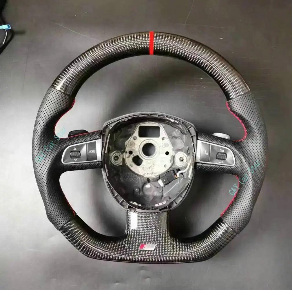 100% Real Carbon Fiber Car Steering Wheel For Audi A3 A4 A5 S3 S4 S5 S6 RS4 RS5 RS6 - Auto Part Pro Switzerland