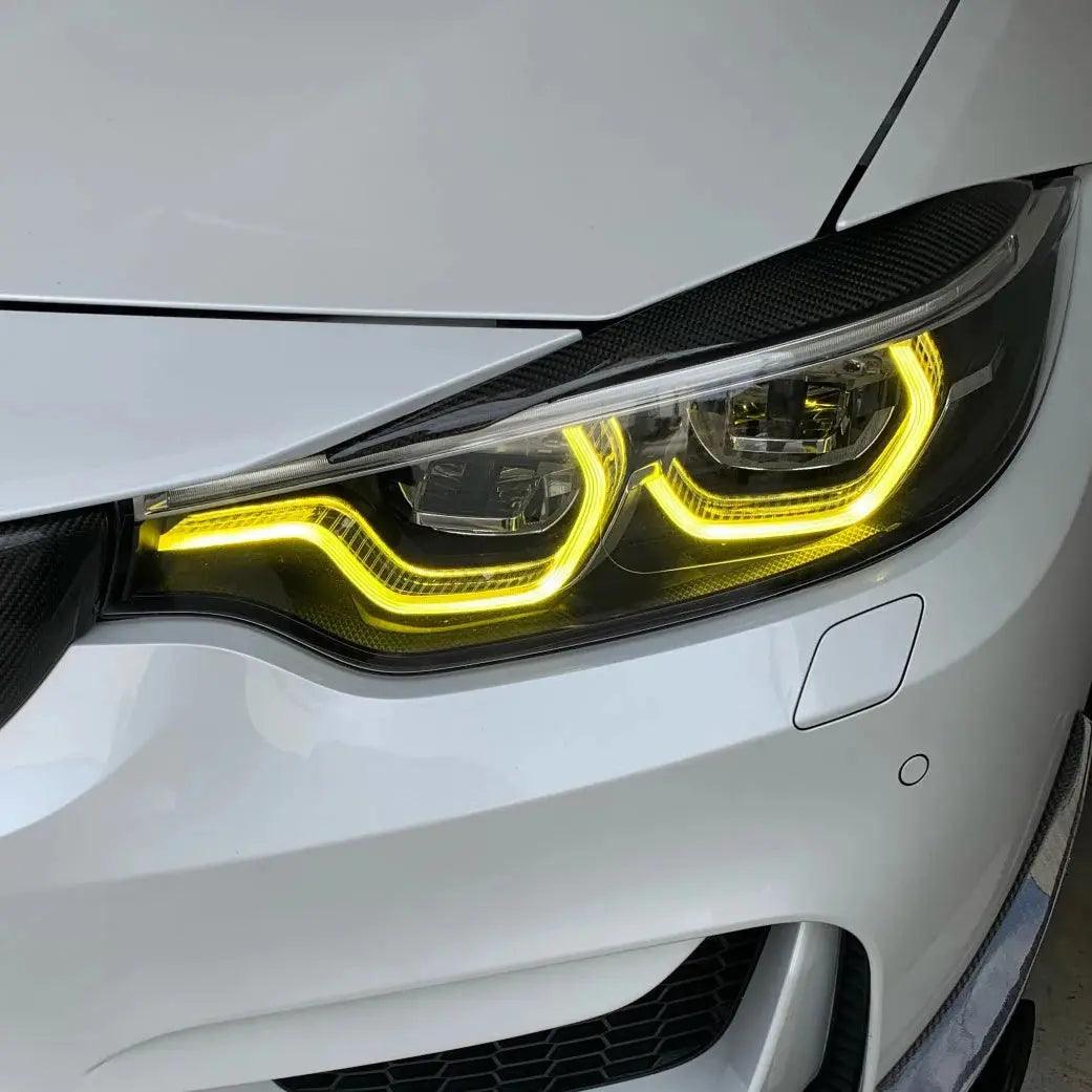 RGB multicolor App Control Yellow CSL DRL Module For BMW 2018 2020 M3 F80 M4 F32 F36 LCI Daylight Headlight RGBW blue 7493230 - Auto Part Pro Switzerland