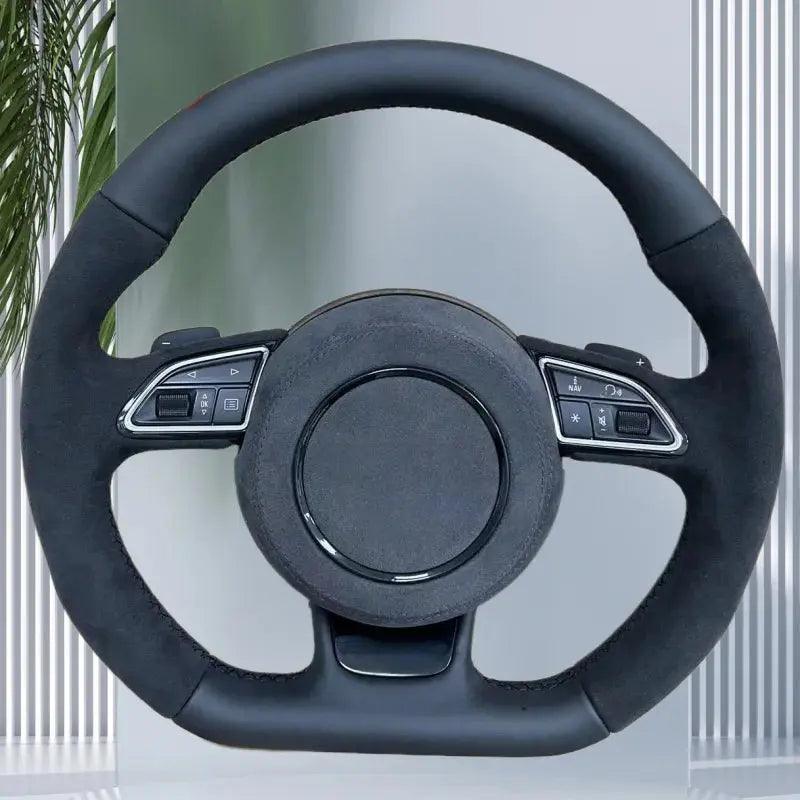 With Heat For Audi A4L A5 A6L Q5L A8Lq3A7Q2L Q7 Modified S4 S5 S6 S7 Carbon Fiber Steering Wheel Bottom Steering Wheel Assembly - Auto Part Pro Switzerland