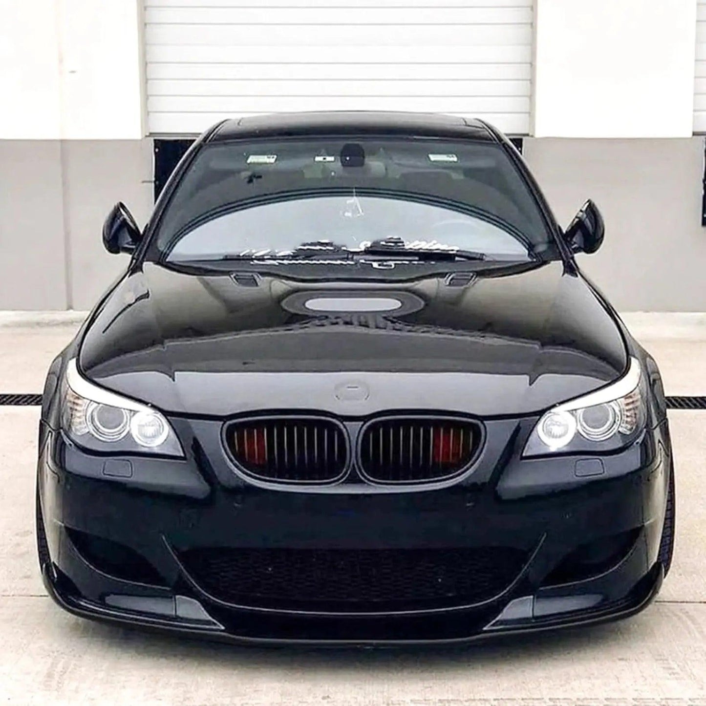 BMW 5 Series E60 E61 M5 2005-2010 Front Bumper Spoiler Lip Carbon Fiber Look/Gloss Black Car Lower Splitter Body Kit Blade - Auto Part Pro Switzerland