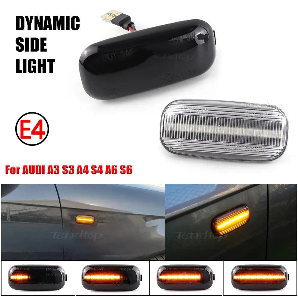 LED Turn Signal Repeater Sequential Light Flashing Side Marker Lamp For 2000-2011 Audi A3 S3 8P A4 S4 RS4 B6 B7 B8 A6 S6 RS6 C5 - Auto Part Pro Switzerland