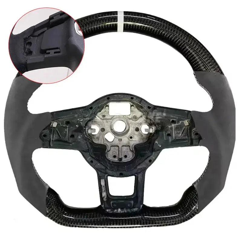 Forge Steering Wheel Fit for VW Mk5 MK6 MK7 MK7.5 GTI R Polo 2013-2020 Carbon Fiber Wheel - Auto Part Pro Switzerland