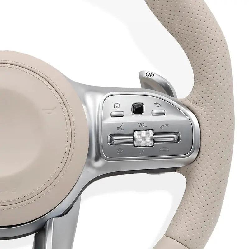 Beige Car Steering wheel for Mercedes Benz W205 W204 W213 G55 G500 W212 W222 W221 W463 C63 S63 CLS63 E63 GLC GLE GLS 220d c220d - Auto Part Pro Switzerland