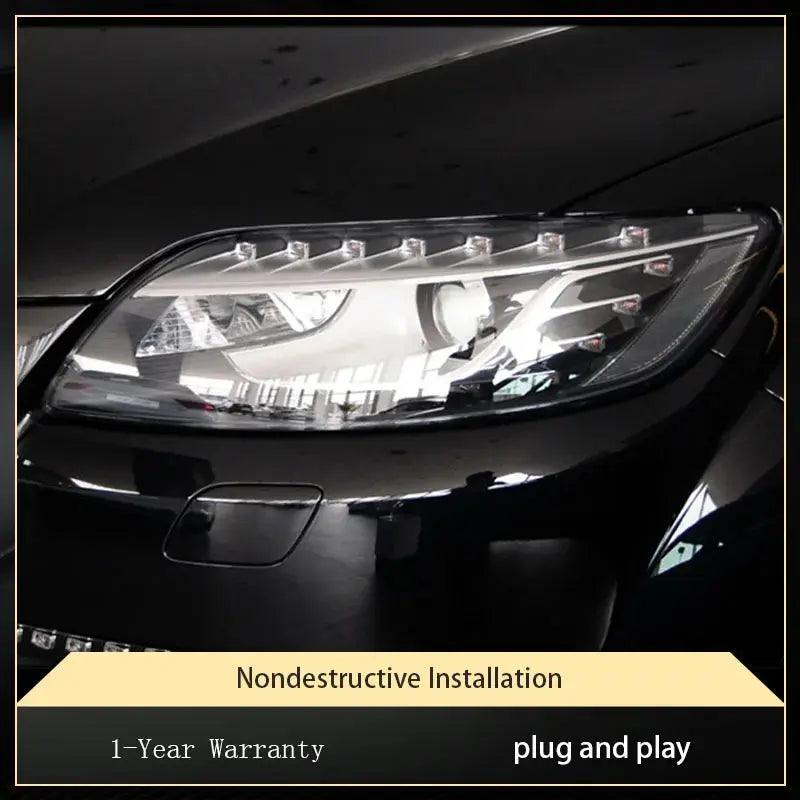 Car Styling For Audi Q7 2006-2015 Headlights Modification 2015 New Upgrade LED DRL Head Lights Signal Automotive Accessories - Auto Part Pro Switzerland