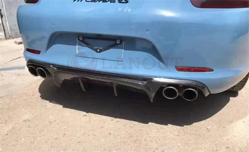For Porsche 911 991 2012 2013 2014 2015 Real Carbon Fiber Front Lip Rear Diffuser Body Side Skirt Kit Trunk Spoiler Refits - Auto Part Pro Switzerland