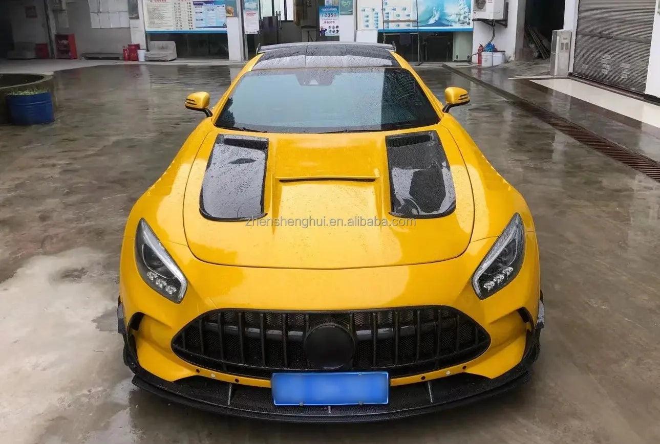 Carbon Fiber Body Kit Black Series Style for Mercedes Benz AMG GT GTC GTS Half Carbon Front Bumper Lip Fender Diffuser - Auto Part Pro Switzerland