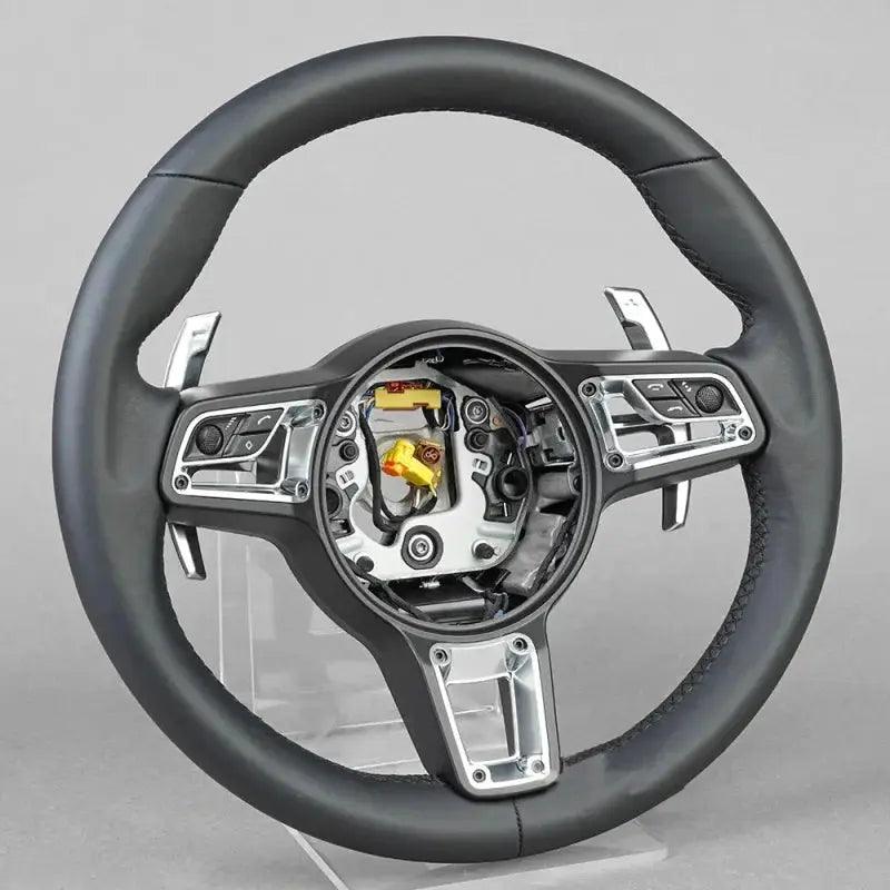 Car Steering Wheel for Porsche Macan Panamera Taycan Cayenne Cayman 718 911 918 Carbon Fiber Steering Wheel Car Accessories - Auto Part Pro Switzerland