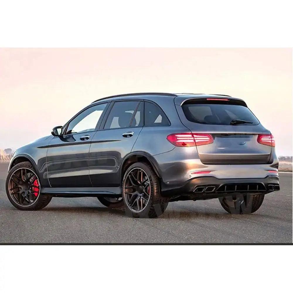 PP Rear Diffuser With Exhaust Tips For Benz GLC C253 GLC300 GLC43 Coupe GLC63S 2017-2019 Car Styling Rear Lip Bumper Body Kits - Auto Part Pro Switzerland