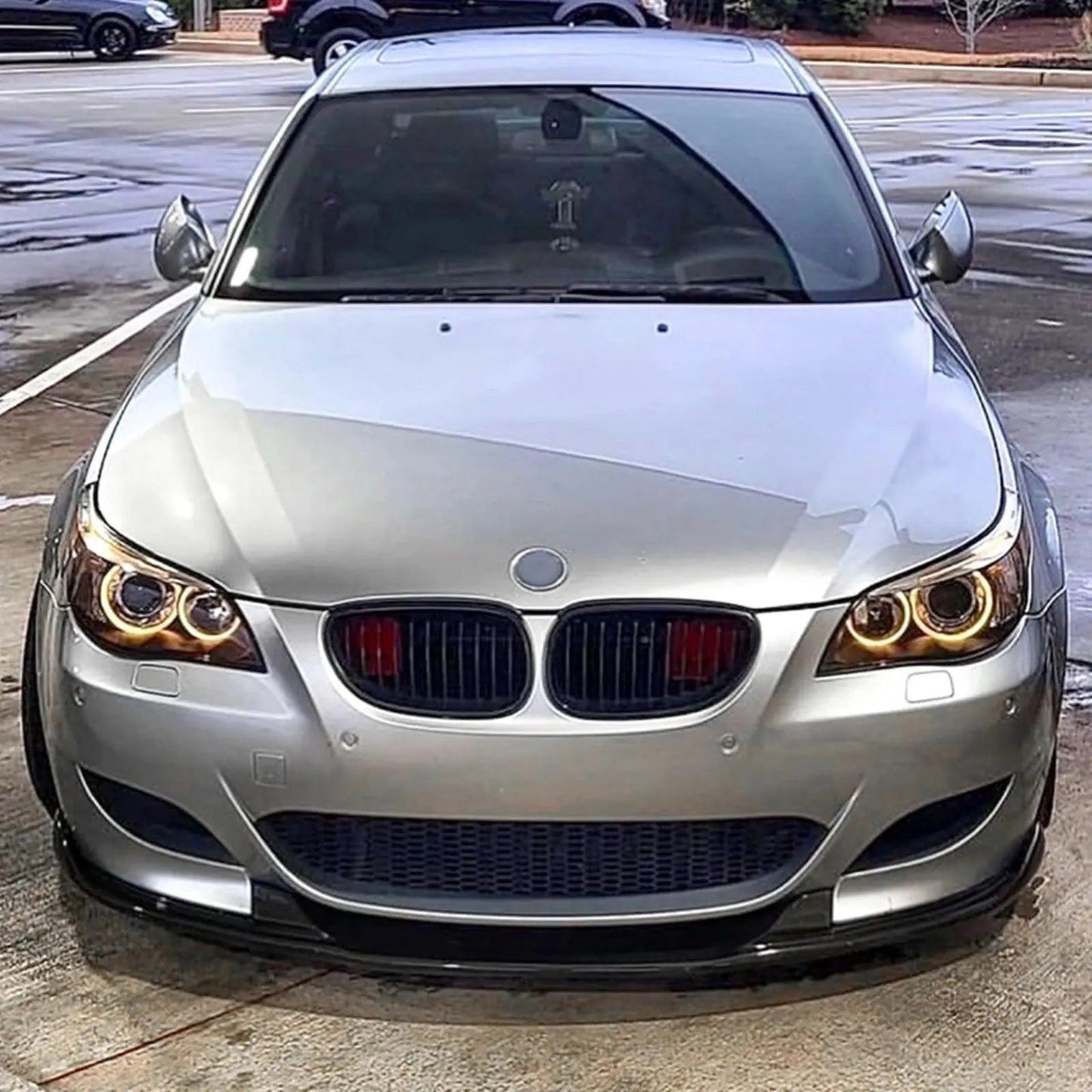 BMW 5 Series E60 E61 M5 2005-2010 Front Bumper Spoiler Lip Carbon Fiber Look/Gloss Black Car Lower Splitter Body Kit Blade - Auto Part Pro Switzerland