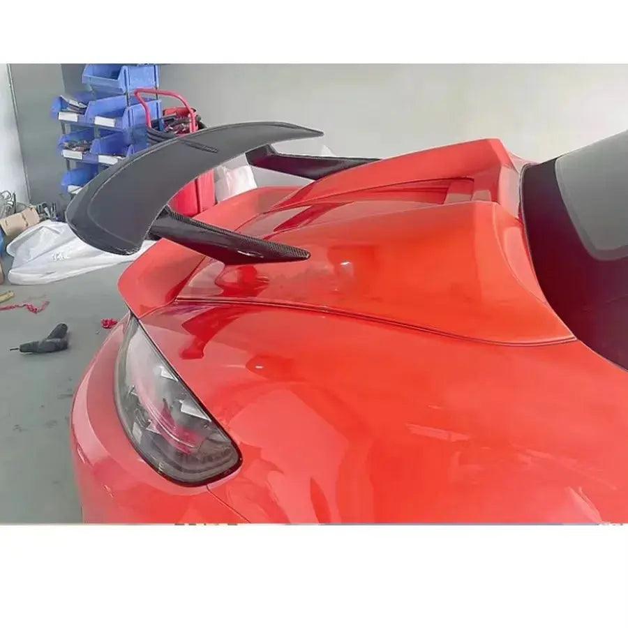 For Porsche 718 982 Cayman Boxster 987 981 Carbon Fiber Spoiler Tail fins Rear Trunk Spoiler Guide Wing Rear Wing body kit - Auto Part Pro Switzerland