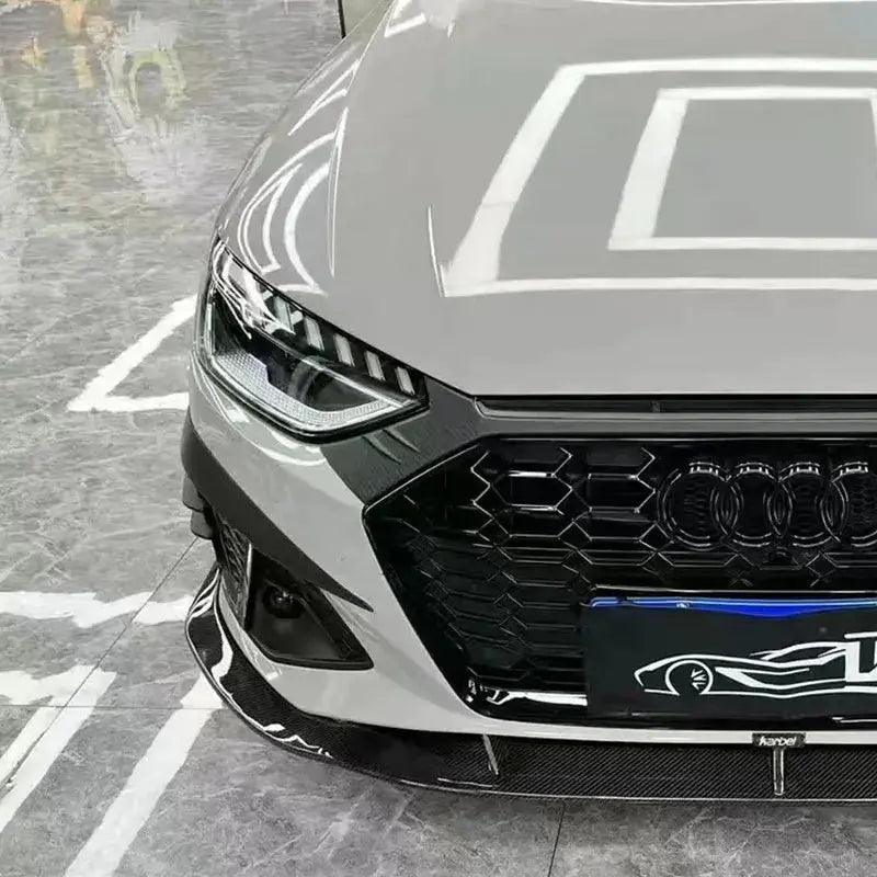 Audi A4 S4 B9.5 Sedan Avant 2019-2024 Car Headlight Fog Light Eyelids Eyebrows Glossy Black Lids Spoiler Bodykit Tuning - Auto Part Pro Switzerland