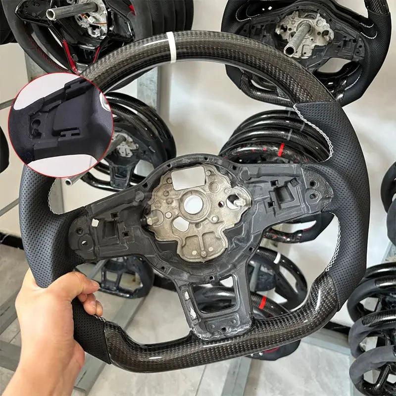 Forge Steering Wheel Fit for VW Mk5 MK6 MK7 MK7.5 GTI R Polo 2013-2020 Carbon Fiber Wheel - Auto Part Pro Switzerland