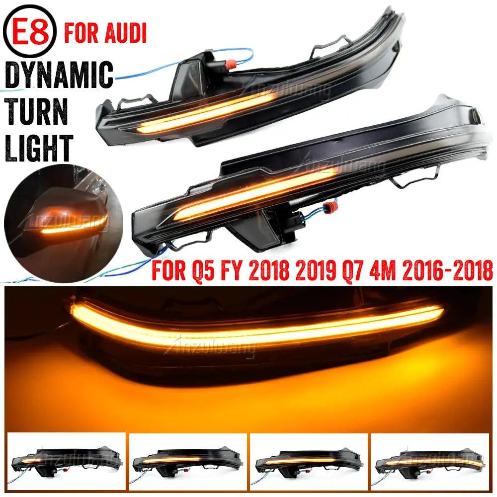 For Audi Q5 FY 2018 2019 Q7 4M 2016 2017 2018 Dynamic Turn Signal Light Side Mirror Blinker Arrow Sequential Indicator - Auto Part Pro Switzerland