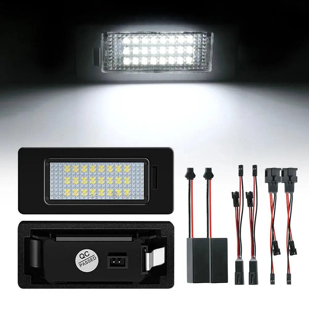 2Pcs LED Number License Plate Light Lamps For Audi A3 A4 A5 A6 A7 Q3 Q5 Q7 TT A1 S3 S4 S5 S6 S7 S1 TTS TTRS Car Accessories - Auto Part Pro Switzerland