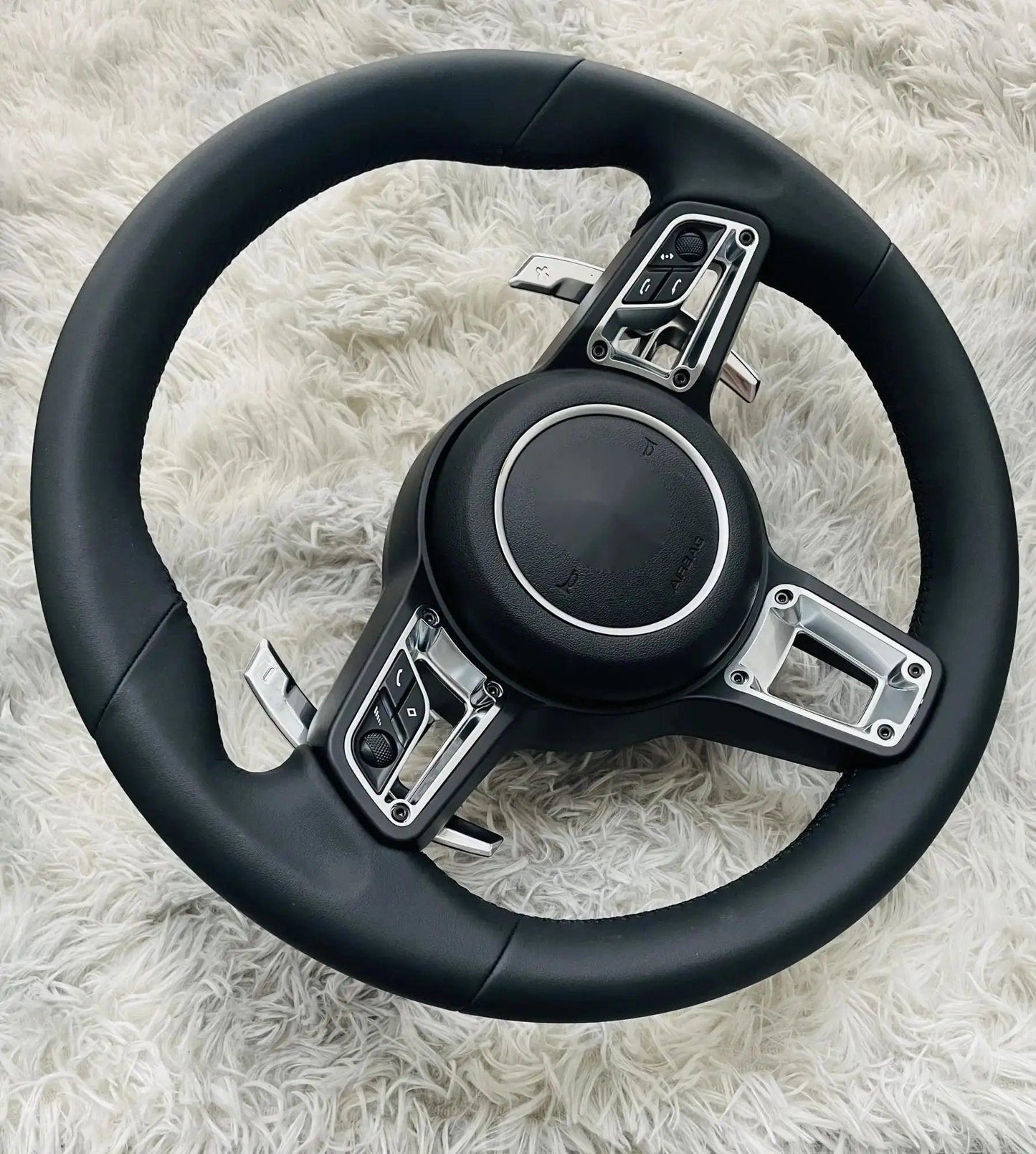 New steering wheel for Porsche Macan Cayenne Panamera Taycan 718 Cayman 991 992 911 911.2 Carrera GT2 GT2RS GT3 GT3RS GT3 RS GT4 - Auto Part Pro Switzerland
