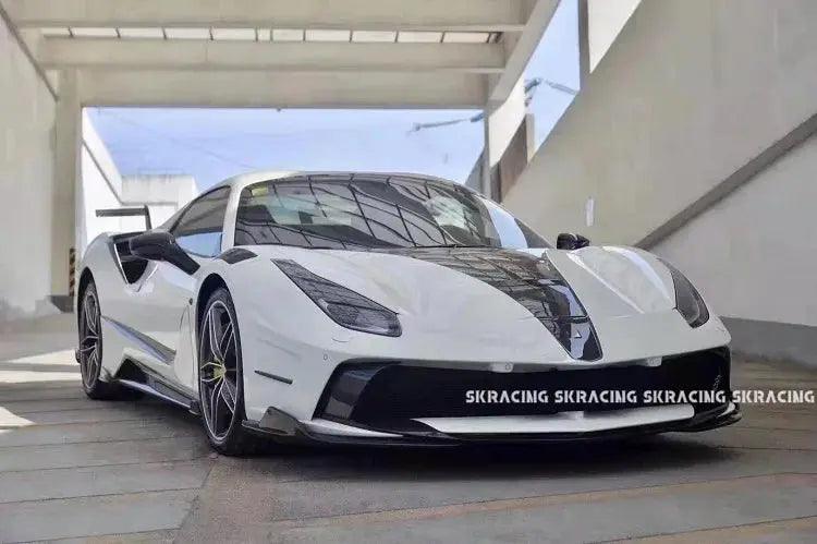 Auto Parts Body Kits Partial Carbon Hood Panel Front Lip Bumper Fender Side Skirt Rear Lip Bumper Spoiler Wing for Ferrari 488 - Auto Part Pro Switzerland