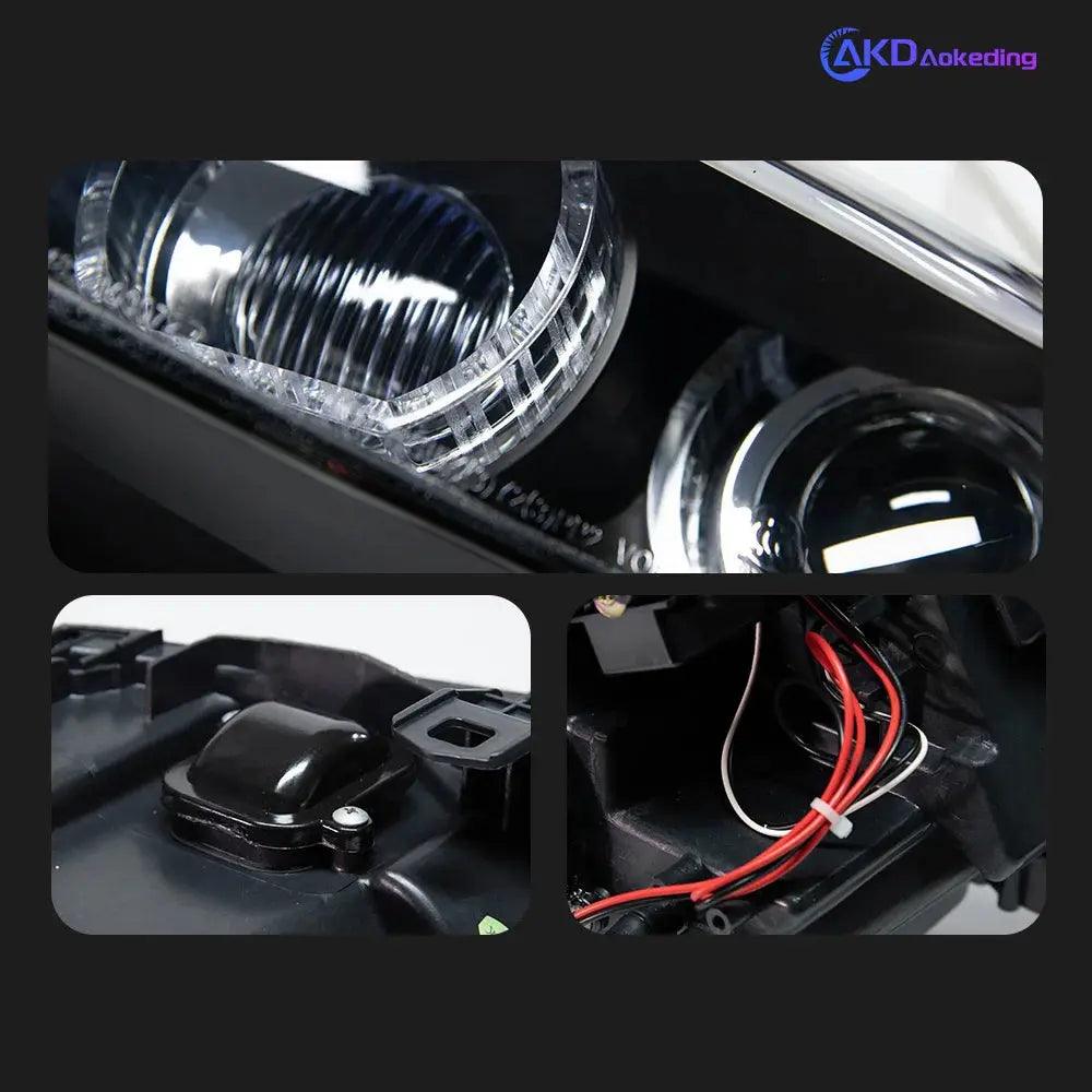 AKD Head Lamp for BMW E92 E93 LED Headlight 2006-2012 Headlights 330I 335I DRL Turn Signal High Beam Angel Eye Projector Lens - Auto Part Pro Switzerland