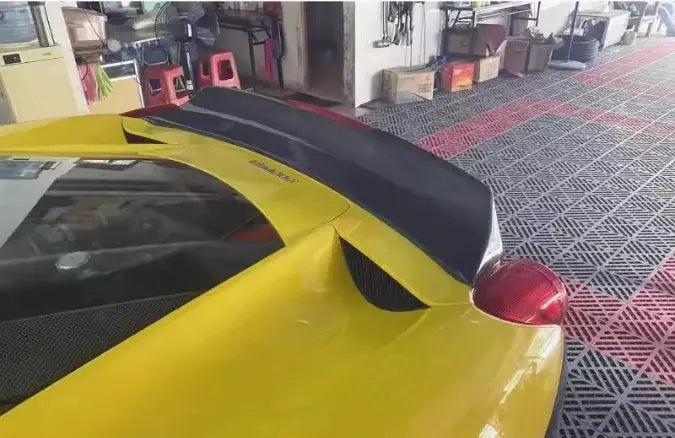 For Ferrari 458 2011 2012 2013 2014 FRP/Real Carbon Fiber Car Rear Wing Trunk Lip Spoiler - Auto Part Pro Switzerland