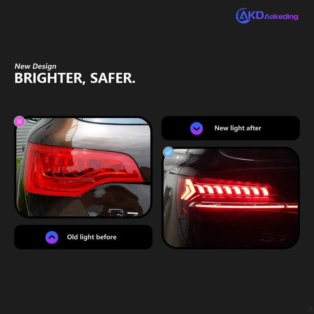 AKD Car Styling Tail Lamp for Audi Q7 Tail Lights 2006-2015 Q7 LED Tail Light DRL Brake Reverse Stop Lamp Automotive Accessories - Auto Part Pro Switzerland