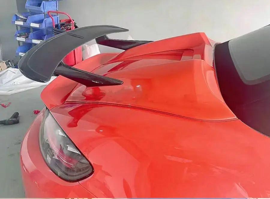 For Porsche 718 982 Cayman Boxster 987 981 Carbon Fiber Spoiler Tail fins Rear Trunk Spoiler Guide Wing Rear Wing body kit - Auto Part Pro Switzerland