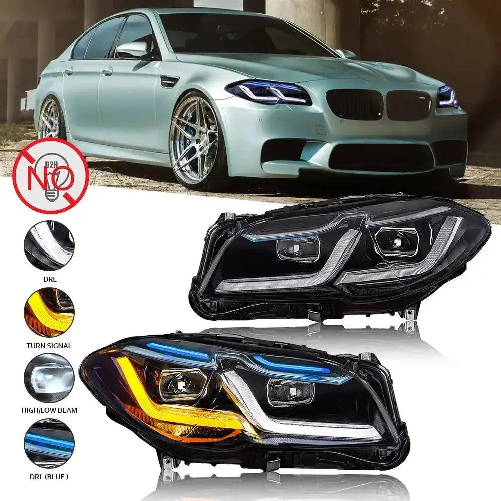 Car LED Headlight+Tail Light Assemblies For BMW F10 F18 2010-2017 Auto Fog DRL Brake Turn Signal Lamp Plug and Play - Auto Part Pro Switzerland