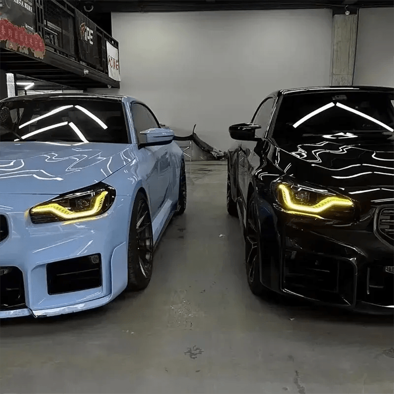 Lemon Yellow DRL Daylight LED boards For 2022 2023 2024 BMW 2 Series G87 G42 M2 M240I Refit Angel Eyes 63115A3DC93 63115A3DC94 - Auto Part Pro Switzerland
