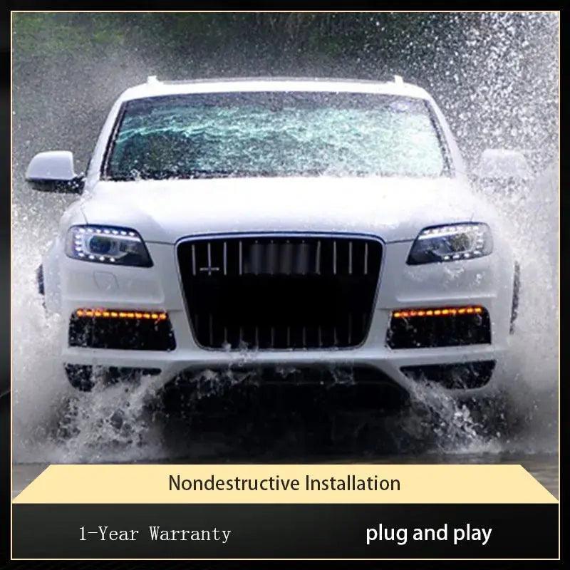 Car Styling For Audi Q7 2006-2015 Headlights Modification 2015 New Upgrade LED DRL Head Lights Signal Automotive Accessories - Auto Part Pro Switzerland