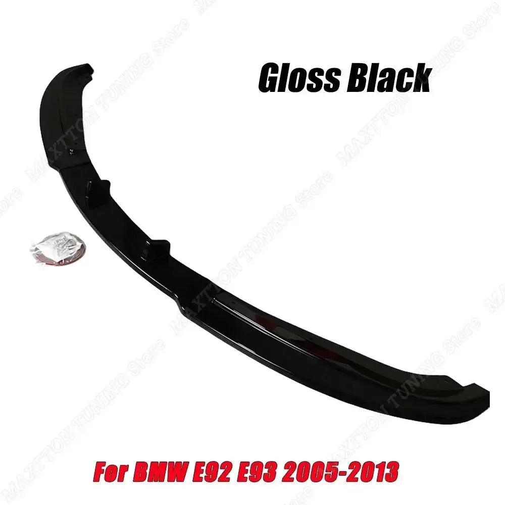 Car Front Bumper Lip Splitter Spoiler Tuning For BMW E92 E93 2005-2013 Luxury Version Pre-Lci Diffuser Body Kit ABS Accessories - Auto Part Pro Switzerland