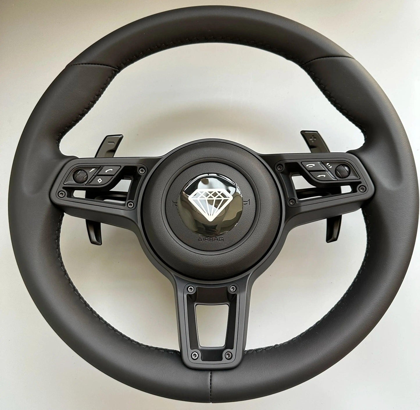 MT AUto Car Parts Full Leather Steering Wheel for Porsche Cayenne Boxster Panamera Cayman 911 991 970 997 718 Steering Wheel - Auto Part Pro Switzerland