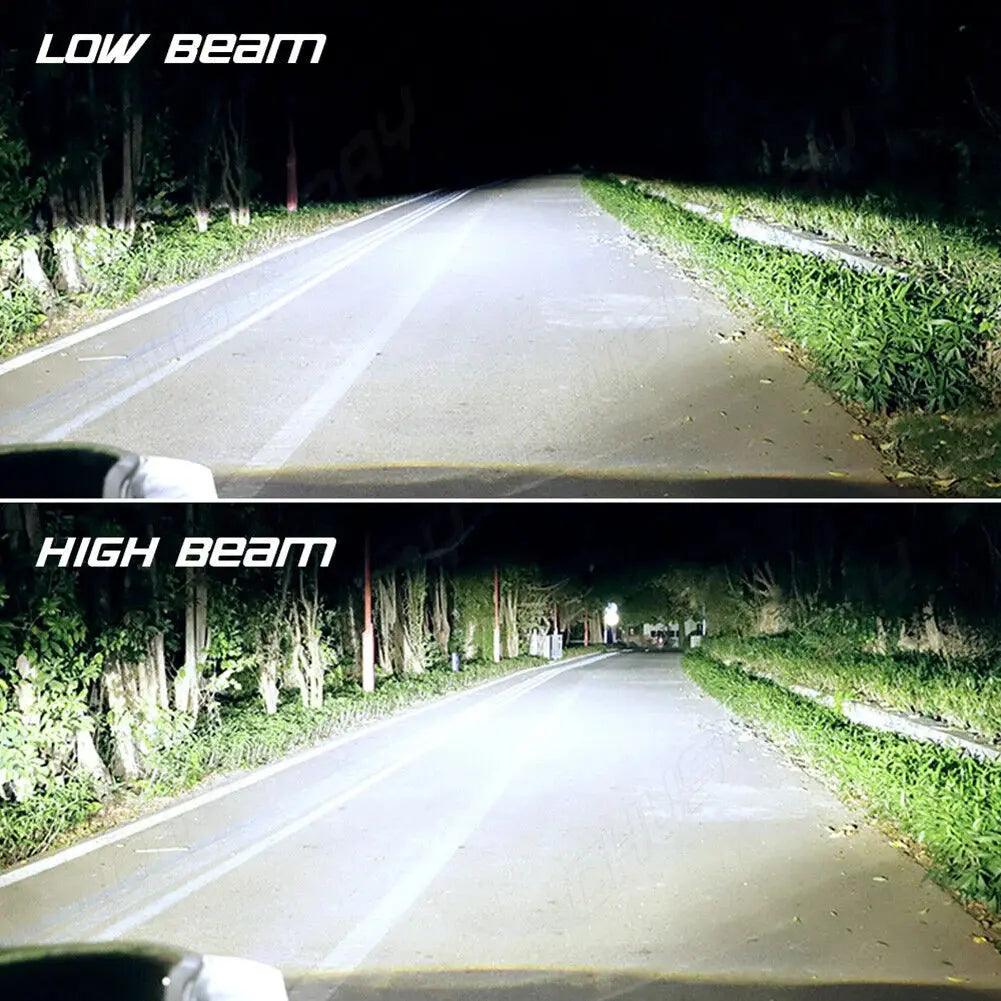 2pcs 9007 HB5 CSP LED Headlight Bulbs Conversion Kit High Low Beam 6000K Super White Headlight Automobiles Accessories - Auto Part Pro Switzerland