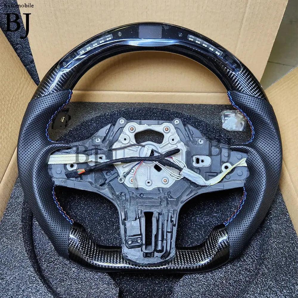 LED Steering Wheel Fit For BMW M1 M2 M3 M4 M5 G Series F40 F44 G20 G21 G28 G22 G29 G80 Carbon Fiber Customized Sport Wheel - Auto Part Pro Switzerland