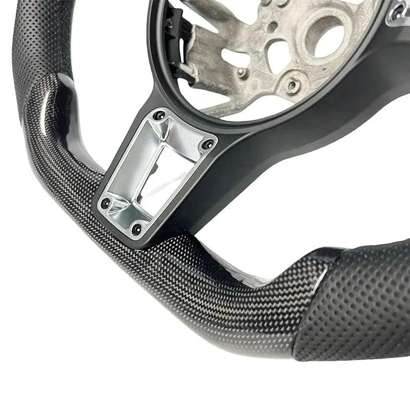 Customized leather carbon fiber steering wheel suitable for Porsche Macan Panamera Cayenne Cayman Boxster 991 992 970 971 918 - Auto Part Pro Switzerland