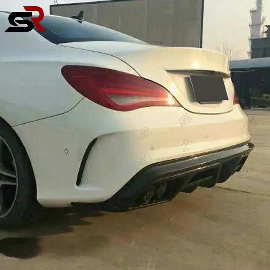 For Mercedes Benz CLA Class W117 260 CLA45 P Style Carbon Fiber Rear Lip Diffuser Back Bumper Spoiler Small upgrade bodykits - Auto Part Pro Switzerland