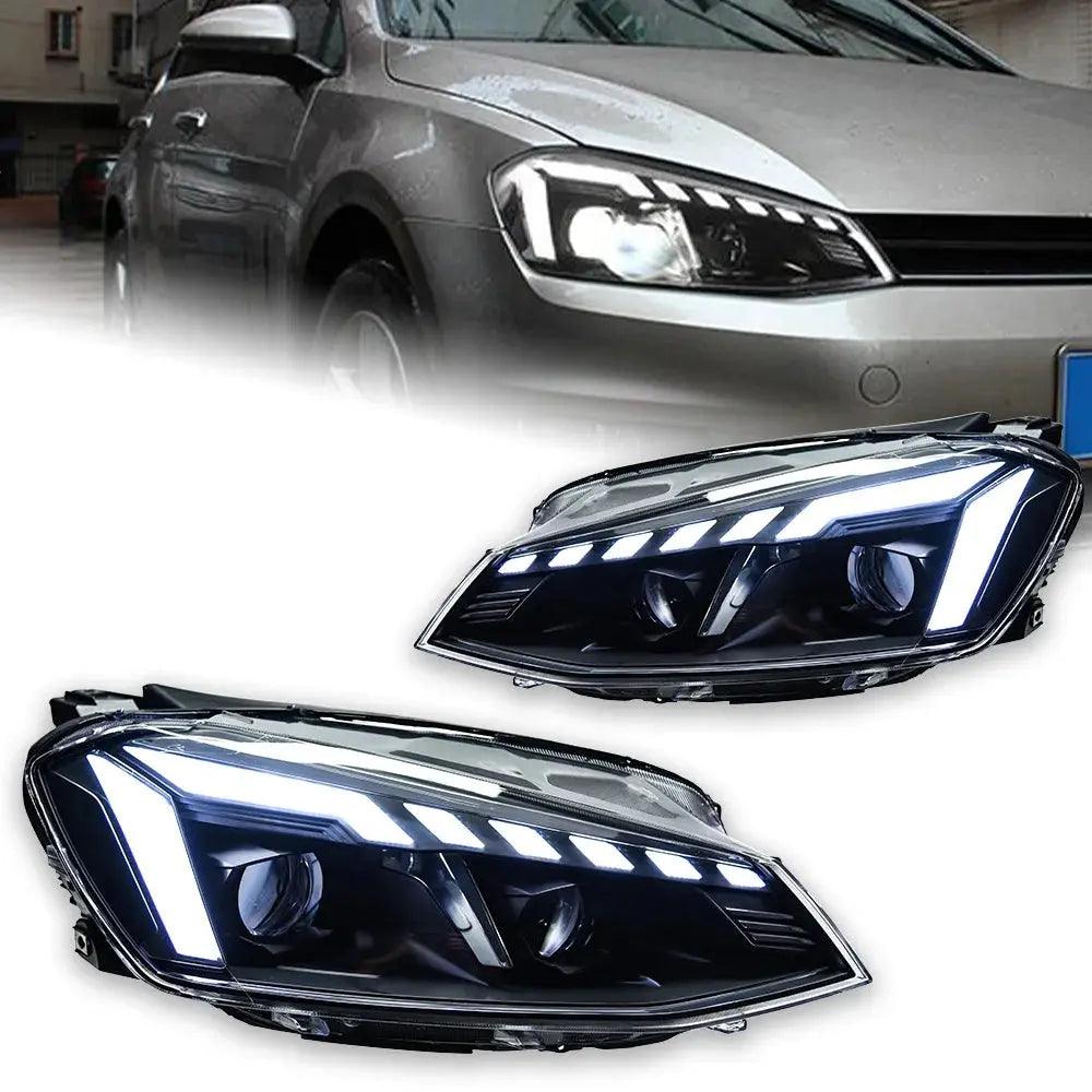Car Lights for VW Golf 7 LED Headlight Projector Audi-Design Animation DRL Head Lamp Dynamic Signal Automotive Accessories - Auto Part Pro Switzerland