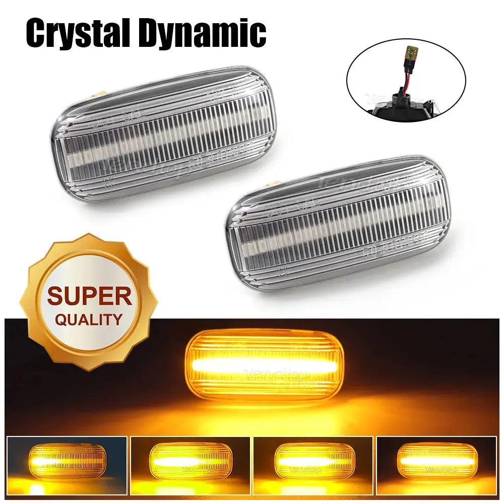 LED Turn Signal Repeater Sequential Light Flashing Side Marker Lamp For 2000-2011 Audi A3 S3 8P A4 S4 RS4 B6 B7 B8 A6 S6 RS6 C5 - Auto Part Pro Switzerland