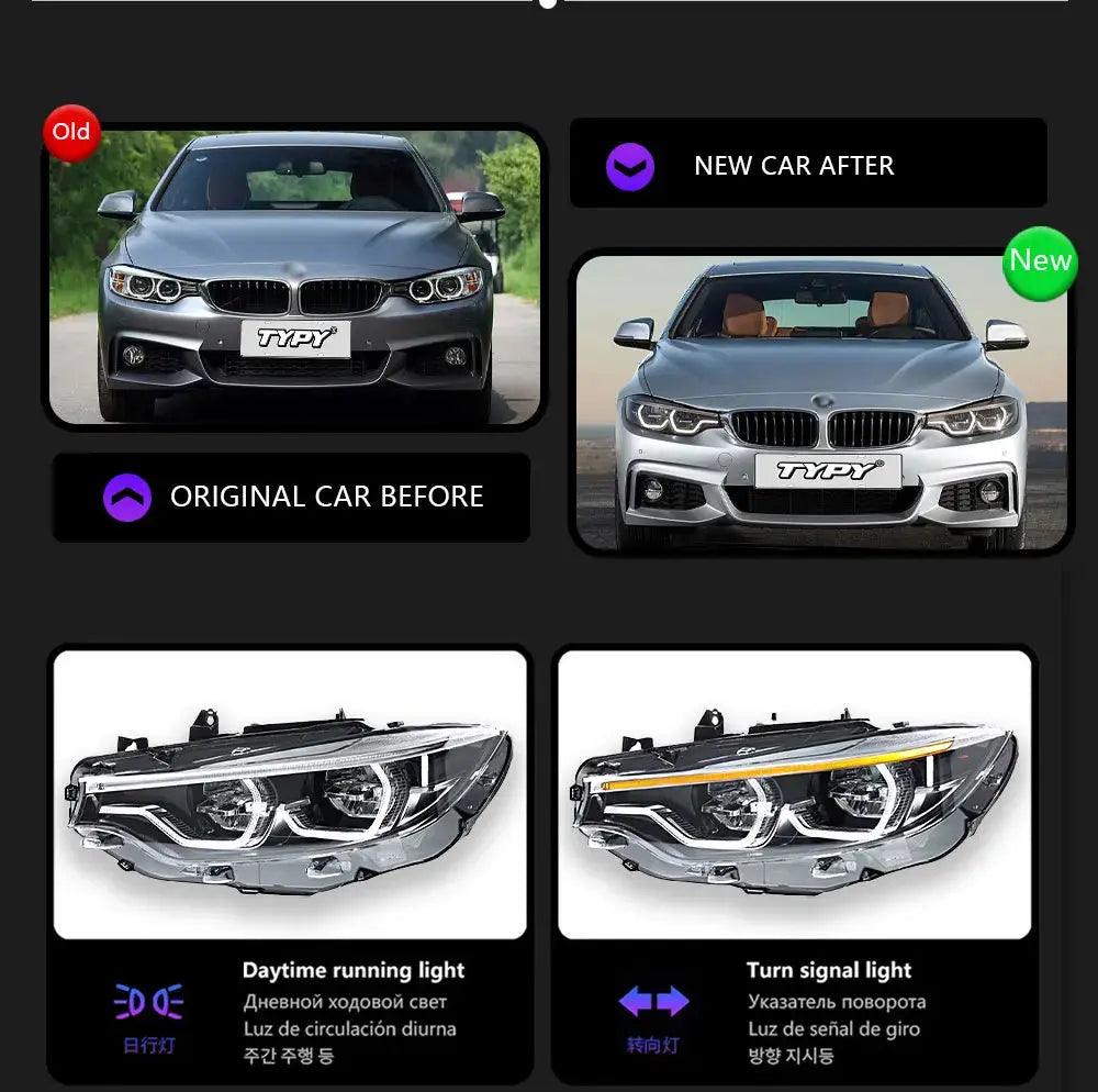 Car Headlights For BMW 4 Series M4 F32 Headlights F80 2013-2019 Upgraded LED Headlamps Dynamic Turn Signal Lamp DRL Car Assembly - Auto Part Pro Switzerland