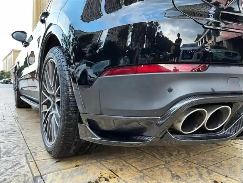 Real Carbon Fiber Body Kit For Porsche Cayenne Coupe 2018-2023 Front Bumper Lip Rear Trunk Diffuser Side Skirt Spoiler - Auto Part Pro Switzerland