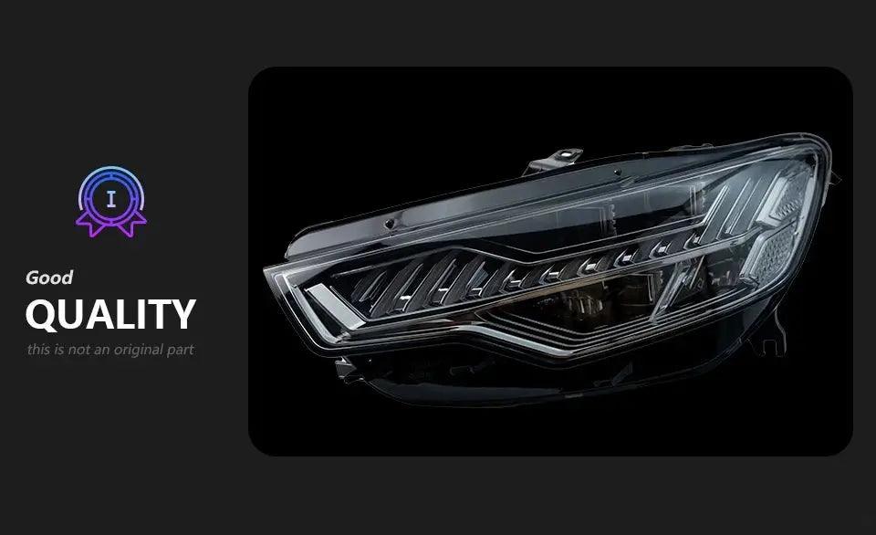 Car Accessories Head Lamp for Audi A6 Headlights 2012-2015 Upgrade A7 Design LED Headlight DRL Dynamic Singal High Low Beam - Auto Part Pro Switzerland