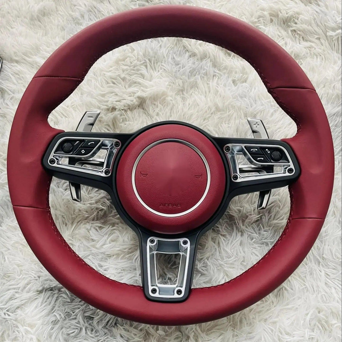 New steering wheel for Porsche Macan Cayenne Panamera Taycan 718 Cayman 991 992 911 911.2 Carrera GT2 GT2RS GT3 GT3RS GT3 RS GT4 - Auto Part Pro Switzerland