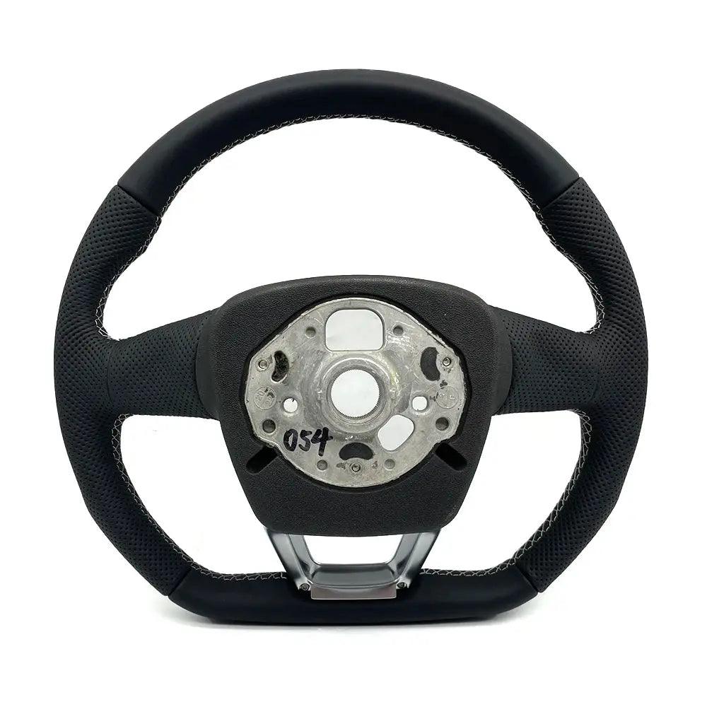 Perforated leather steering wheel for Audi Q5 FY Q7 4M Q8 S RS LOGO multifunctional steering wheel - Auto Part Pro Switzerland