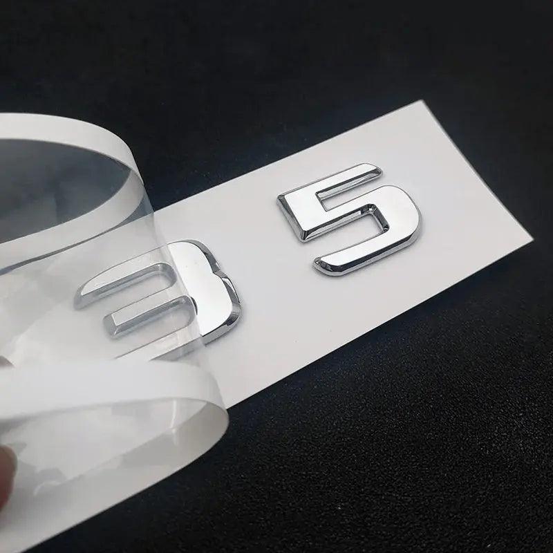 3d Adhesive Chrome Letters For Car Mercedes A35 AMG W177 Rear Trunk Logo Stickers Fender Badge Turbo 4matic Emblem Accessories - Auto Part Pro Switzerland