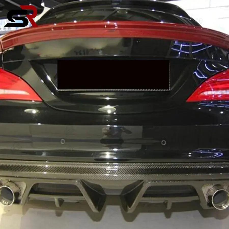 For Mercedes Benz CLA Class W117 260 CLA45 P Style Carbon Fiber Rear Lip Diffuser Back Bumper Spoiler Small upgrade bodykits - Auto Part Pro Switzerland